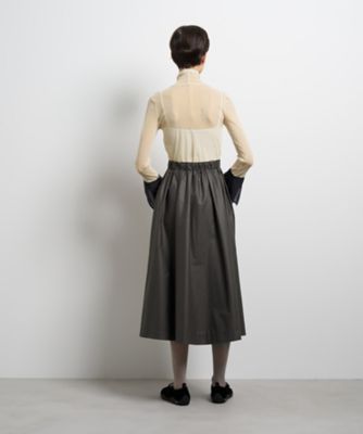 タックフレアスカート | LANVIN en Bleu (Women)/ランバン オン ブルー