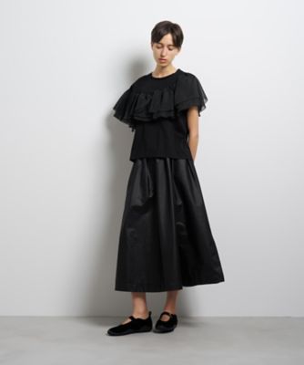 タックフレアスカート | LANVIN en Bleu (Women)/ランバン オン ブルー