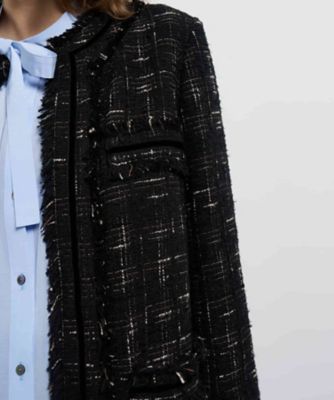 ツイードノーカラージャケット | LANVIN en Bleu (Women)/ランバン