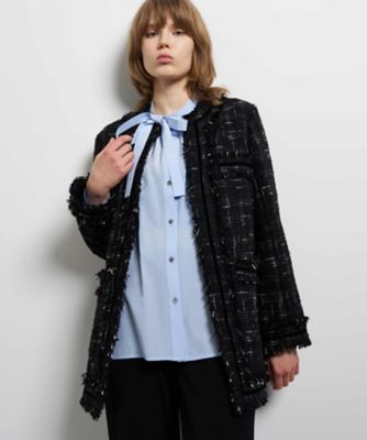 ツイードノーカラージャケット | LANVIN en Bleu (Women)/ランバン