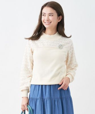 ＜CARA O CRUZ (Women)＞レースＭＩＸニット