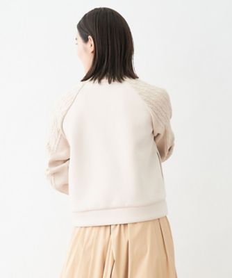 洗える　切替えジップジャケット