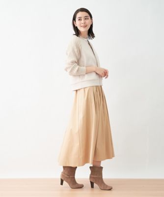 洗える　切替えジップジャケット