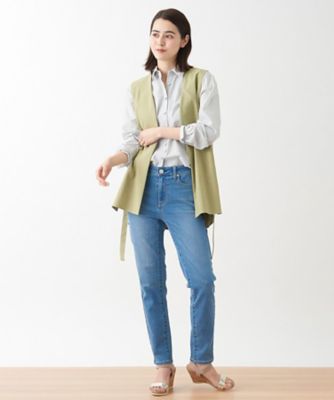 洗える　サイドスリットベスト