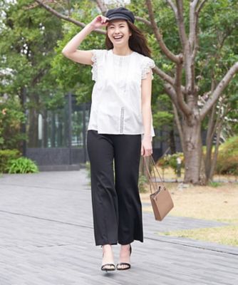 フロントスリットパンツ