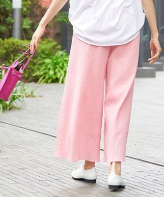 洗える　イージーワイドパンツ