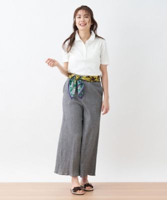 洗える　イージーワイドパンツ