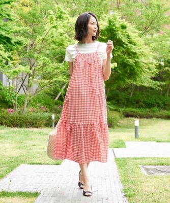 【♥美品♥】INGEBORG チェック柄　ジャンパースカート　ストラップドレス ♥美品♥】INGEBORG チェック柄 ジャンパースカート ストラップ