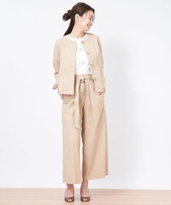 ベルト付きパンツ