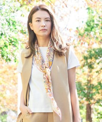 ＜CARA O CRUZ (Women)＞フラワープリントスカーフ