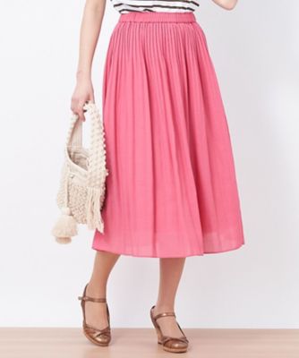 グレイッシュピンクのミモレスカート グレイッシュピンクのミモレスカート GRL - 【美品】ジョー