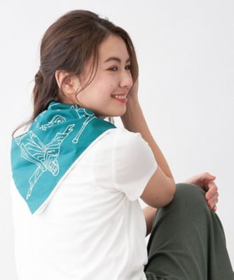 ＜CARA O CRUZ (Women)＞手描きイラストスカーフ
