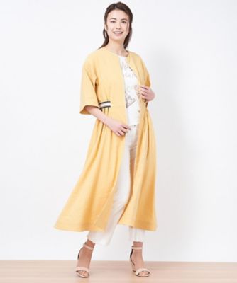 ＜CARA O CRUZ (Women)＞ウエスト配色ラインワンピース