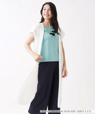 ＜CARA O CRUZ (Women)＞フレンチスリーブロングカーディガン【ＣｏＣ　ｂｙ　ＣＡＲＡ　Ｏ　ＣＲＵＺ】