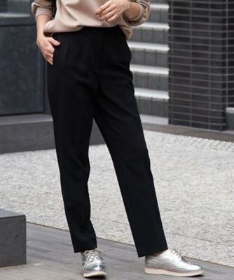 ＜CARA O CRUZ (Women)＞洗える　センタープレスパンツ