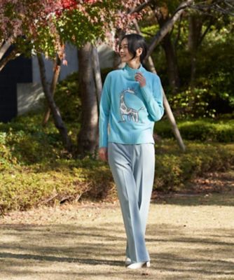 洗える　センタープレスパンツ