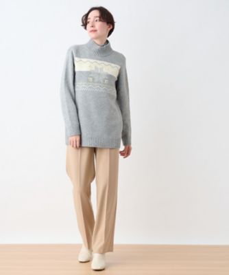 洗える　センタープレスパンツ
