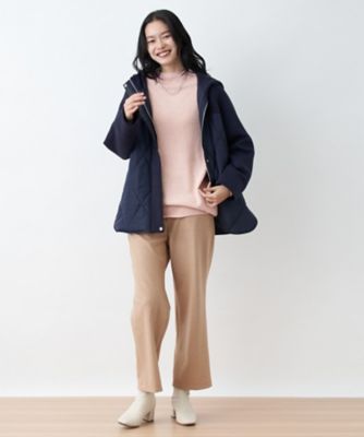 ウエスト伸縮　ワイドパンツ【セットアップ対応商品】