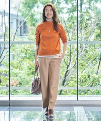 ウエスト伸縮　ワイドパンツ【セットアップ対応商品】