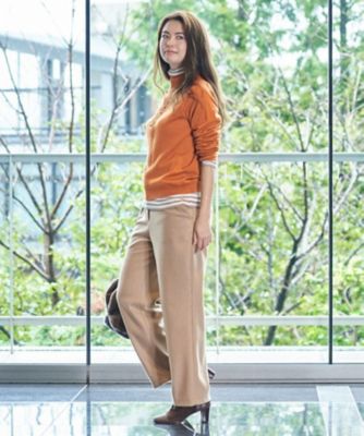 ウエスト伸縮　ワイドパンツ【セットアップ対応商品】