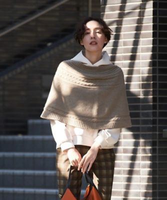 ＜CARA O CRUZ (Women)＞ニットケープ