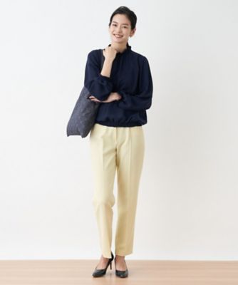 カノコセンタープレスパンツ✨エウルキューブ 洗える のびのび センタープレスパンツ | CARA O CRUZ (Women