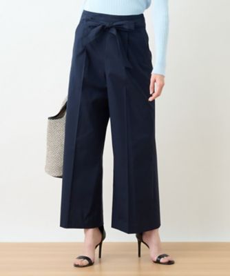 ＜CARA O CRUZ (Women)＞ベルト付き　後ろゴムワイドパンツ
