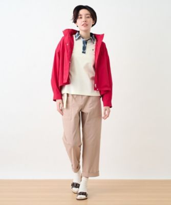 洗える　ベルト付きベイカーパンツ