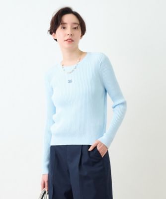 ＜CARA O CRUZ (Women)＞胸ワンポイントロゴニット