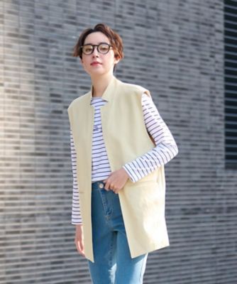 ＜CARA O CRUZ (Women)＞洗えるロングジレ
