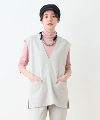 洗える　深Ｖネックベスト【セットアップ対応商品】