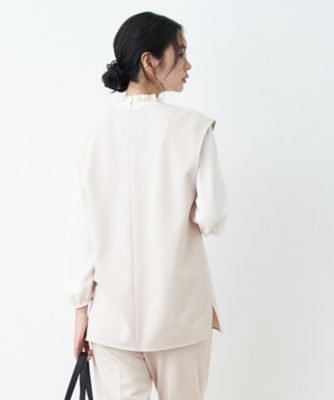 洗える　深Ｖネックベスト【セットアップ対応商品】