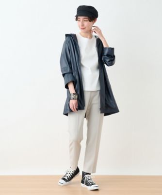 ウエスト伸縮　センタープレスパンツ