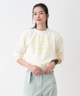 ＜CARA O CRUZ (Women)＞洗える　ロゴトップス