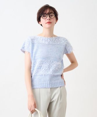 ＜CARA O CRUZ (Women)＞ファンシーヤーンのニットベスト【ＣＩＮＺＩＡ　ＣＡＬＤＩ】