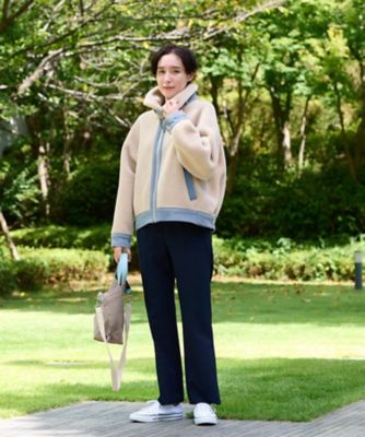 【きれいめ】洗える　ウエスト伸縮のびのびセンタープレスパンツ