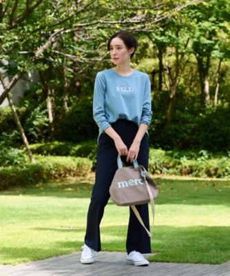 【きれいめ】洗える　ウエスト伸縮のびのびセンタープレスパンツ