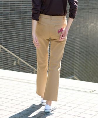 洗える　ウエスト伸縮カジュアルパンツ
