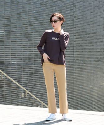 洗える　ウエスト伸縮カジュアルパンツ
