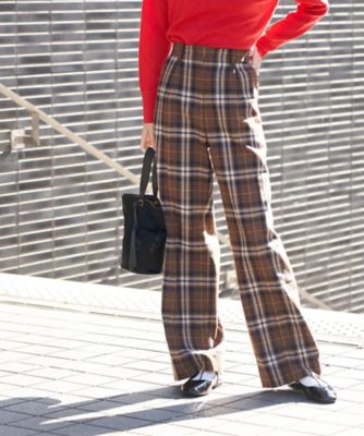 ＜CARA O CRUZ (Women)＞チェックパンツ【ＭＡＮＮＥＬＬＩ】