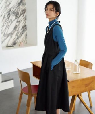 【セレモニー】洗える　ハイウエスト切替ワンピース