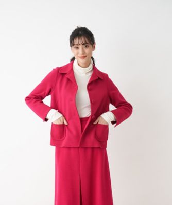 ＜CARA O CRUZ (Women)＞【セレモニー】のびのびテーラードジャケット【おでかけ服】