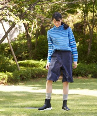 洗える　後ろウエストゴム　のびのびコーデュロイのハーフパンツ