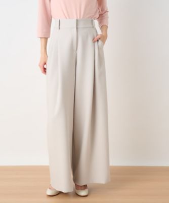 【お値下げ】oblekt ISKO フューチャーフェイスリペアワイドタックパンツ oblekt（オブレクト）の「ISKO フューチャーフェイス リペア