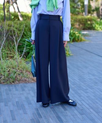 ＜CARA O CRUZ (Women)＞タックワイドパンツ