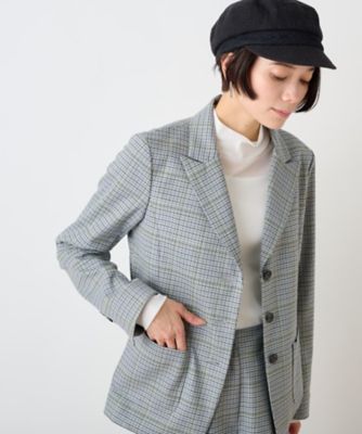 ＜CARA O CRUZ (Women)＞のびのび　チェックジャケット
