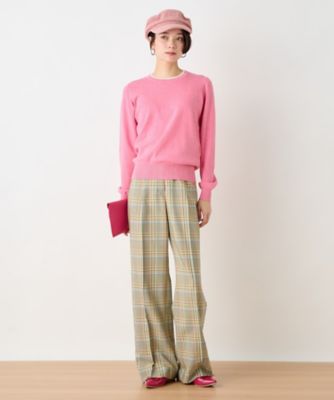 後ろウエストゴム　のびのびチェックパンツ【ＬＩＮＥＡ　ＥＳＳＥ】