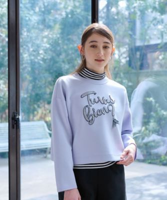 ＜CARA O CRUZ (Women)＞洗える　リボンディティールスウェット