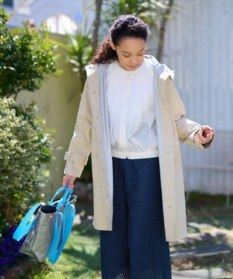未使用タグ付✨　キャラオクルス　フーデットコート　撥水　ロングコート 撥水 洗える】 フーデットコート | CARA O CRUZ (Women)/キャラ