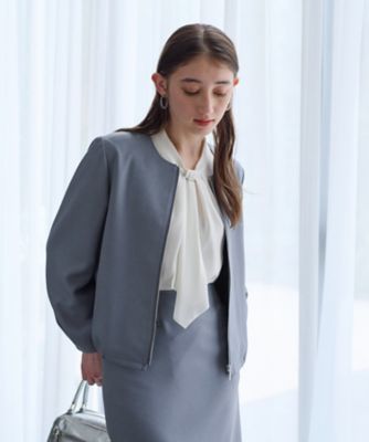 ＜CARA O CRUZ (Women)＞【セレモニー】裾ドロストジャケット【セットアップ】